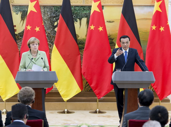 China, Germany sign trade pacts