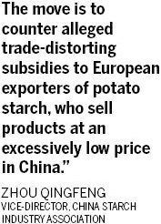 China slams EU potato starch imports