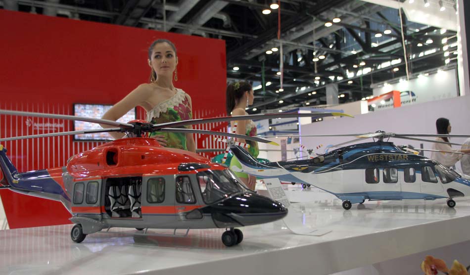 Shining models at 15th Aviation Expo China