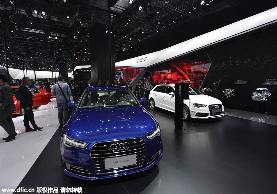 New-energy cars power up Shanghai auto show