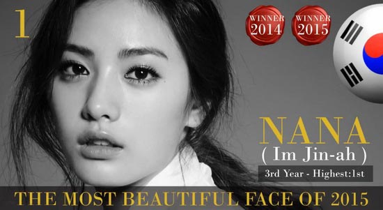 Four Chinese stars on 100 most beautiful faces