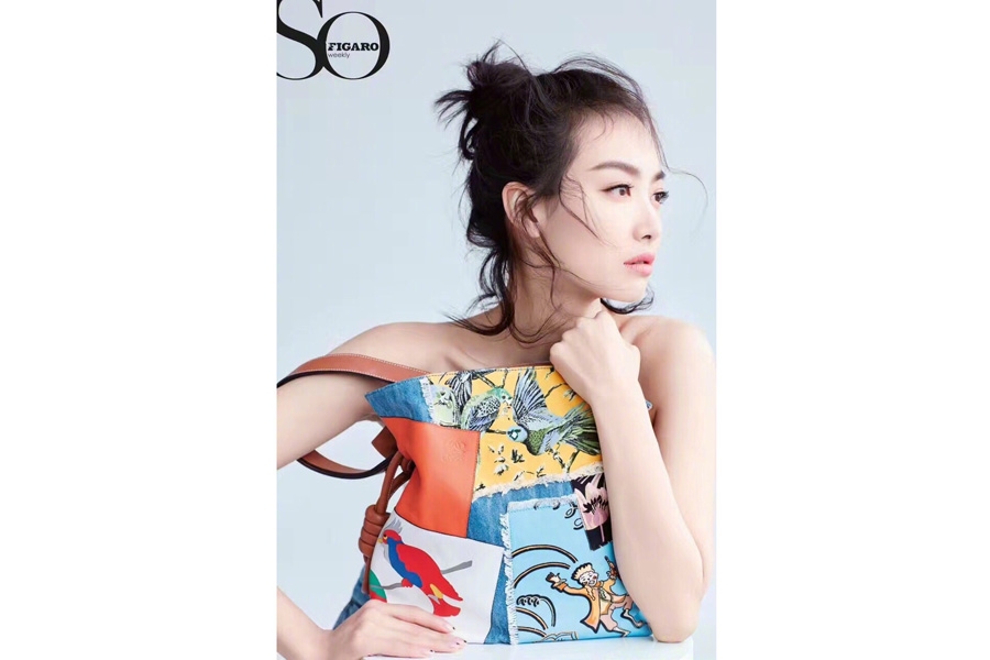 Actress Song Qian poses for fashion magazine