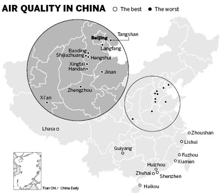 Big cities fail to meet air standards