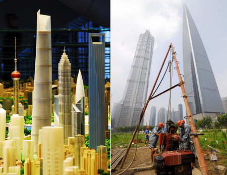 Model of China's tallest building-to-be on display