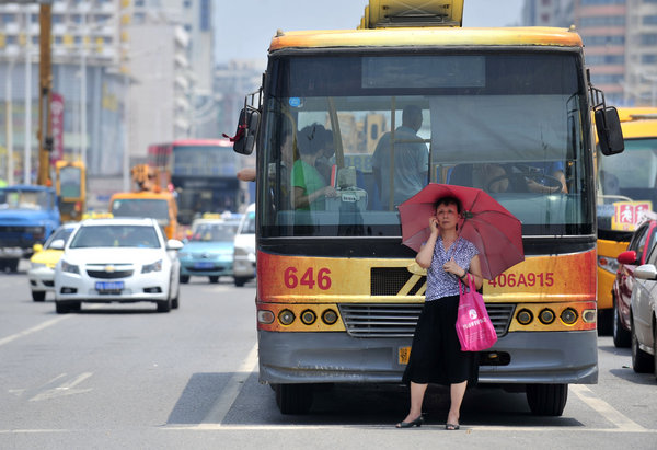 Frustrated commuters block bus in protest