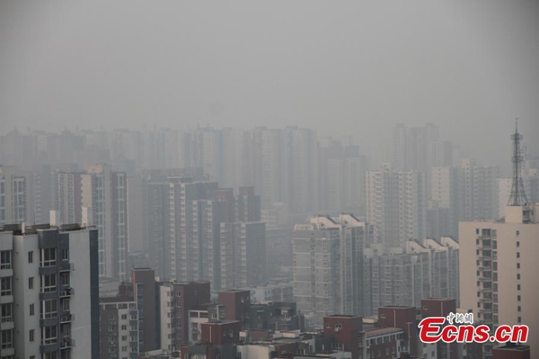 Beijing had 45 heavy pollution days in 2014