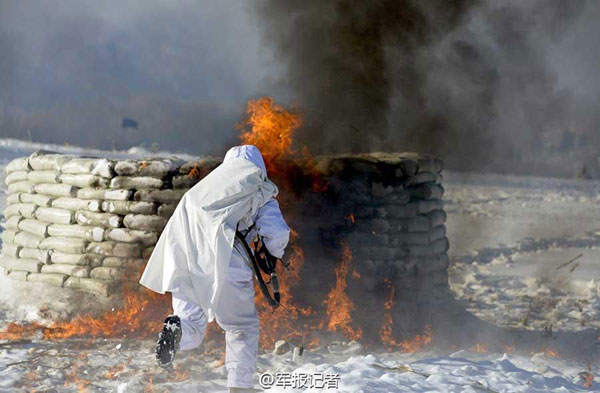 Drill in snowfield tests the combat level of PLA