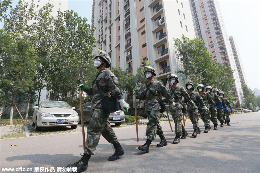 In pictures: Life near Tianjin blasts site