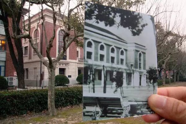 Now and then photos of Shanghai Jiaotong University