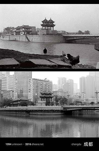 Now and then: Photos of same spot reveal changes in China