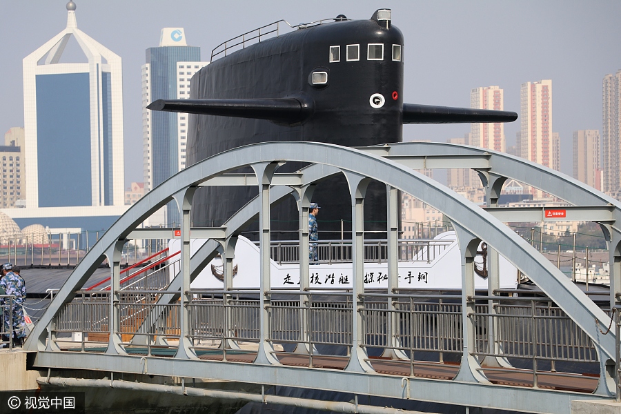 Nuclear submarine opens its doors to public in Qingdao