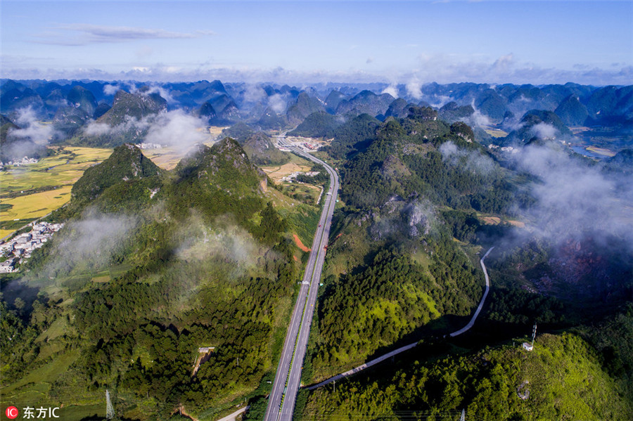 Breathtaking beauty along the 'road to heaven'