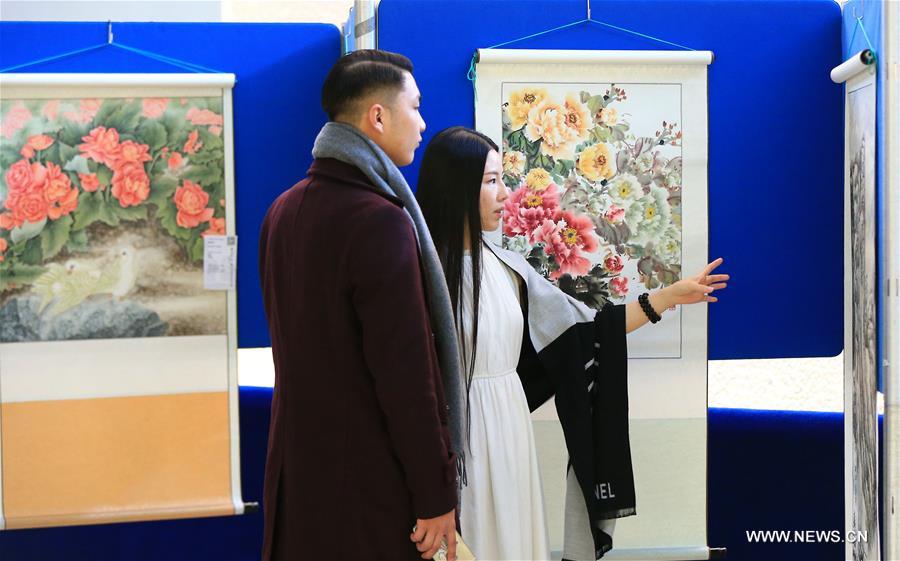 Chinese paintings and calligraphies displayed in Canada