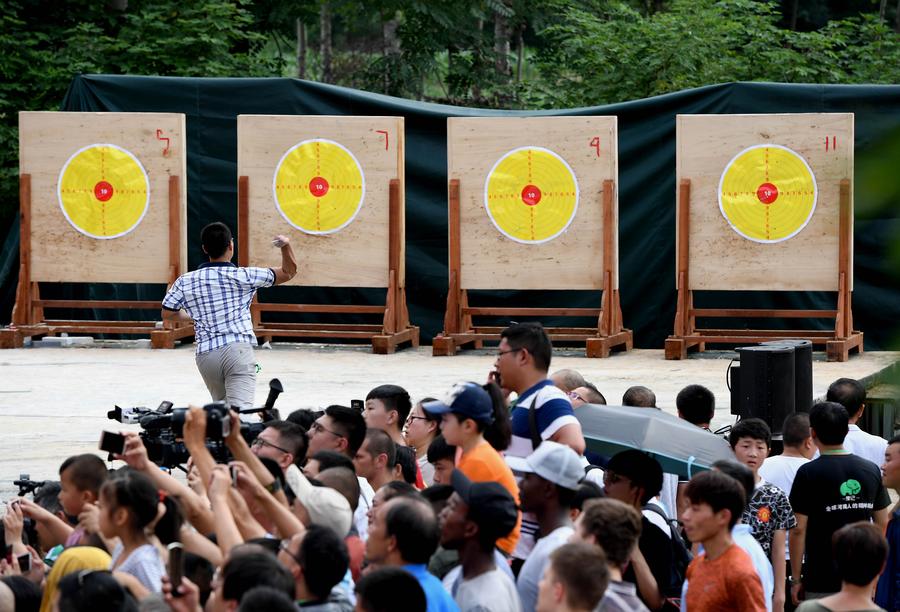 Martial arts competition held in Shaolin Temple