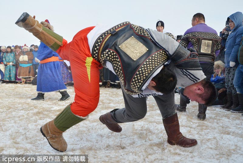 Winter Naadam festival opens in Inner Mongolia