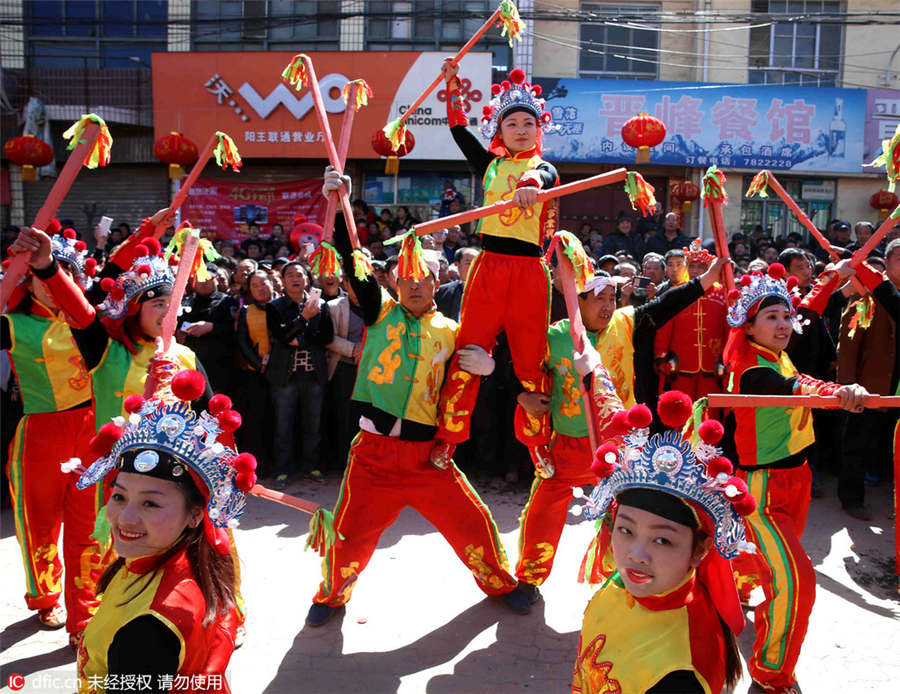 Shehuo performance showcases folk culture in Shanxi