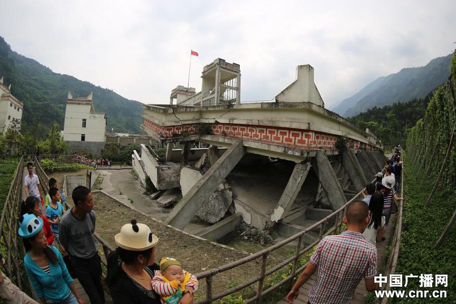 四川汶川地震5周年：映秀五一迎來旅游高峰