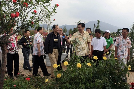 第五屆月季花展暨首屆三亞玫瑰節(jié)亞龍灣開幕