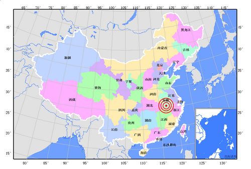 安徽安慶市轄區(qū).懷寧縣交界發(fā)生4.8級地震(圖)