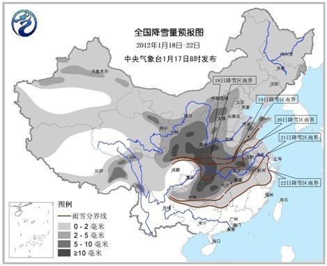 全國雨雪勢頭強勁 今年首個暴雪藍色預警發(fā)布