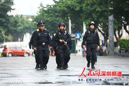 深圳特警學習香港沖鋒隊 25日起上路武裝巡邏