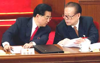 jiang zemin,hu jintao,china,military