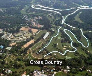 An illustration shows a golf course at Hong Kong's Fanling district to be turned into a venue for the cross-country event of the Olympics equestrian events to be held in Hong Kong. Hong Kong announced on July 8, 2005 the equestrian events of 2008 Beijing Olympics will be staged in the territory. 