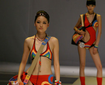 Swimwear show at Beijing Fashion Week