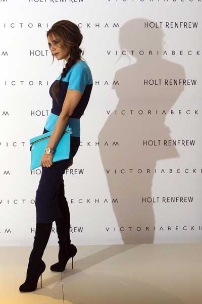 Victoria Beckham promotes fashion line