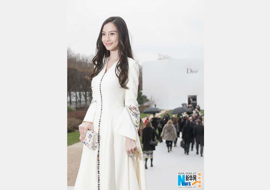 Angelababy graces Paris Fashion Week