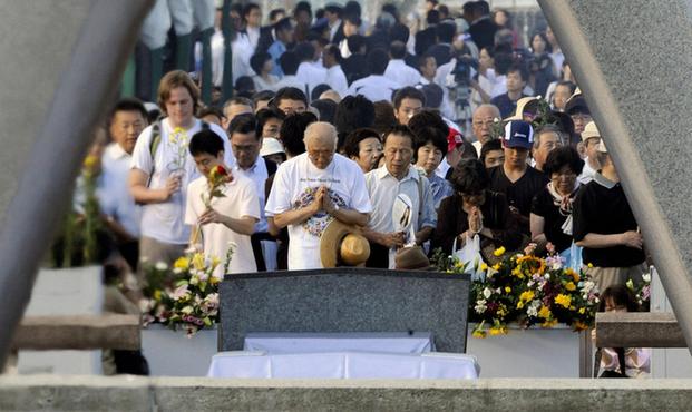 廣島核爆65周年忌 美國首派代表參加日本人心態(tài)復(fù)雜