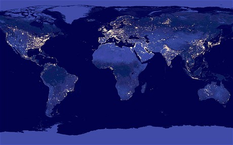 NASA發(fā)布最新高清地球夜景照片 酷似“黑色大理石”