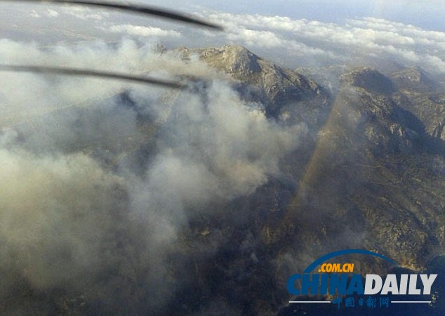 西班牙馬略卡島森林火災(zāi)失控 700名居民撤離