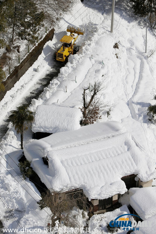 日本多地遭大雪“淹沒(méi)” 已造成至少19人死亡