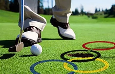 Chinese golfer warms up for Olympics in Zhangjiagang