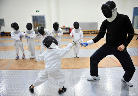 Practice fencing