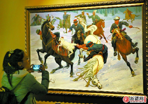 'Oil painting city' displayed in Urumqi