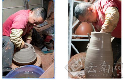 Handicraft pottery art