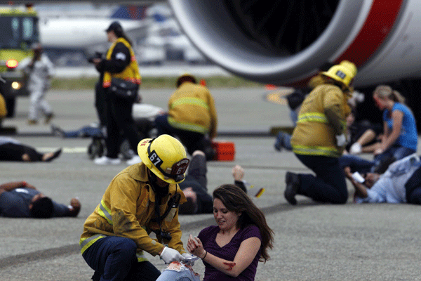 LAX Air Exercise aircraft disaster simulation drill