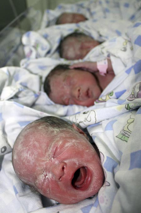 Quadruplets delivered in E China