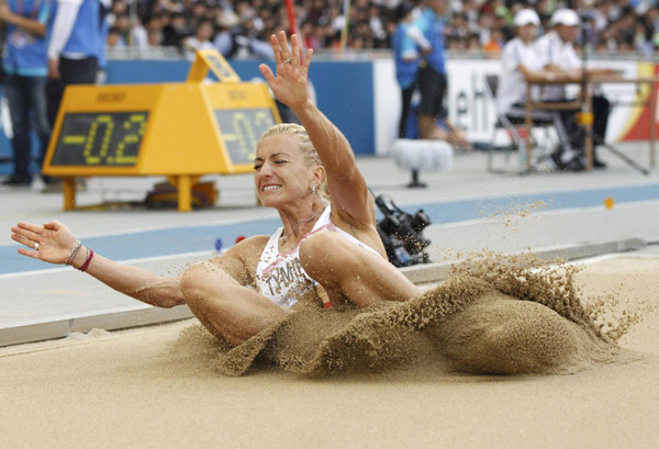 Long jump event at IAAF World Championships