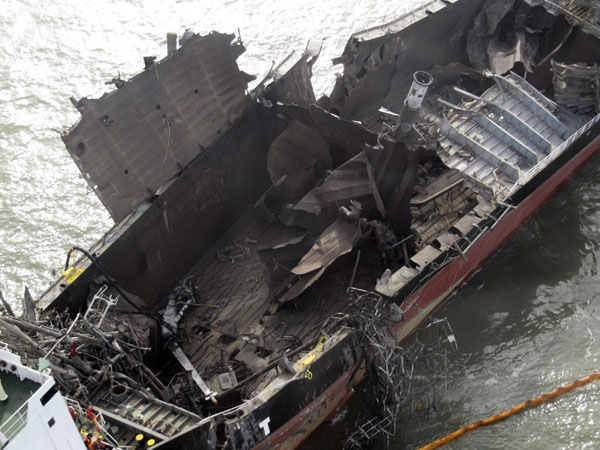 Five killed in South Korean ship explosion