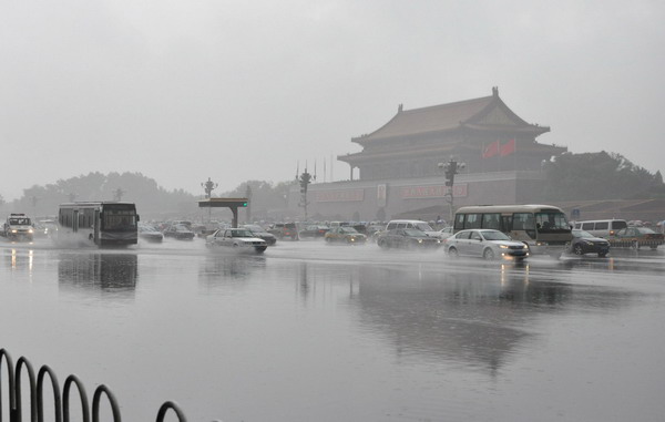 Raining cats and dogs in Beijing