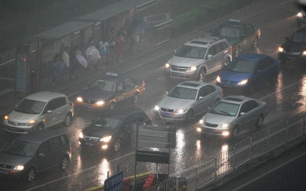 Raining cats and dogs in Beijing