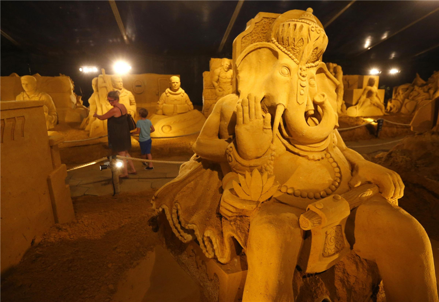 Sand Sculpture Festival in Belgium