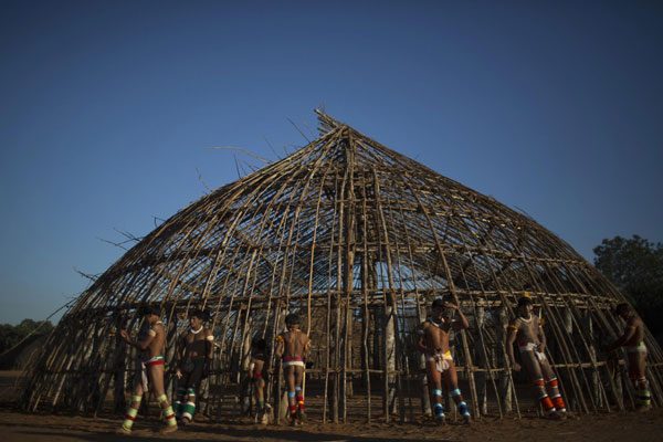 Ritual held to honour the deceased in Brazil