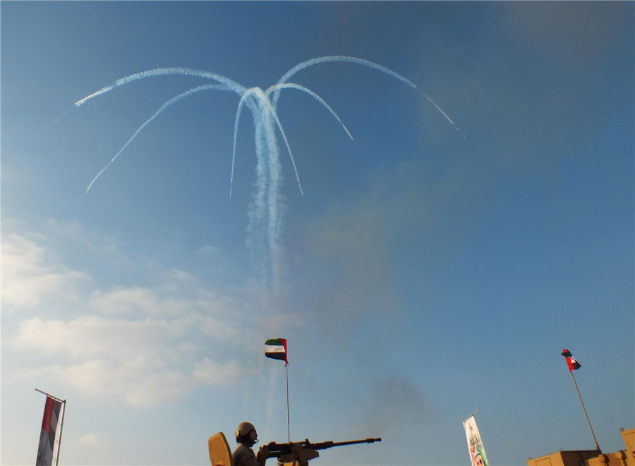 Military demonstration for UAE national day