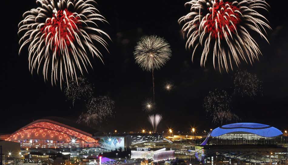 Fireworks rehearsal for Sochi