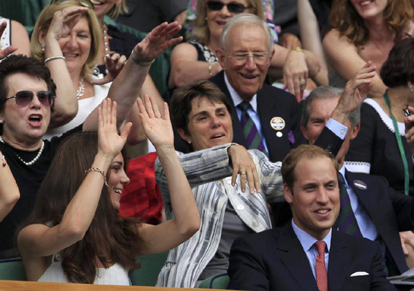 Royals William and Kate visit Wimbledon