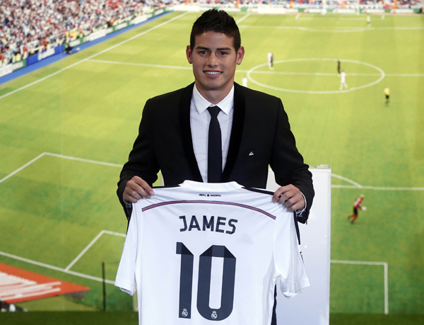 James Rodriguez signs 6-year deal with Real Madrid